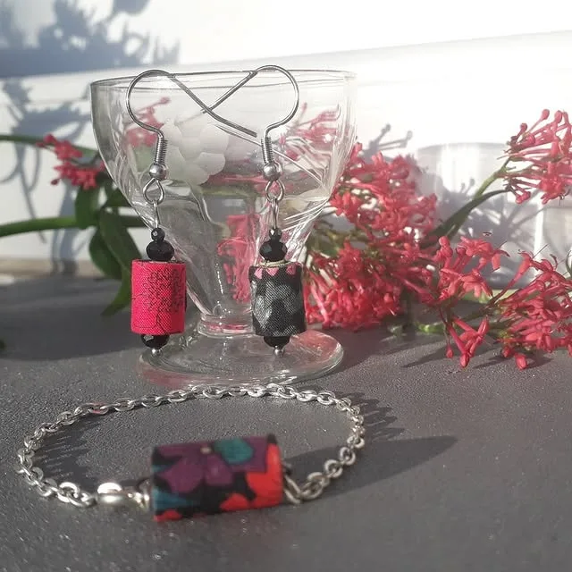Perles en tissu Liberty, collection perso