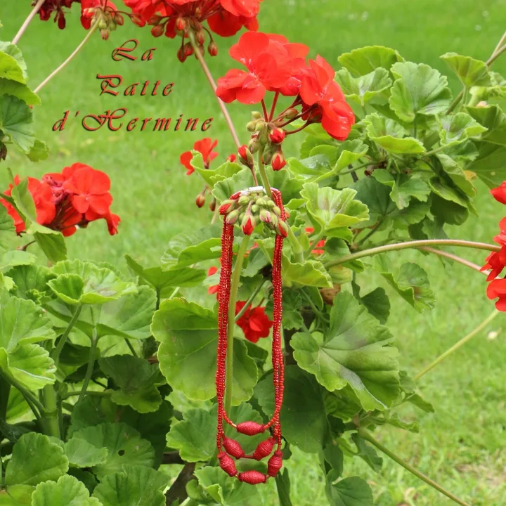 Collier Géranium